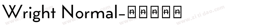 Wright Normal字体转换